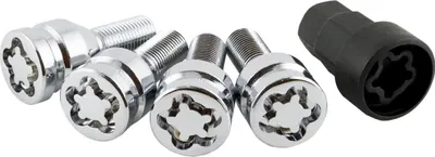 Produktbild von BC CORONA Felgenschlösser silber chrom SW17 SW19