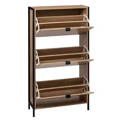 Obrázek produktu pro Botník ALIAJ, 3 přihrádky, 63,2 x 24 x 122 cm