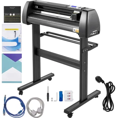 Immagine prodotto di Tagliacarte in vinile - Taglierina per vinile - Macchina da taglio - Plotter - Tagliacarte per adesivi - Larghezza di taglio: 135 cm
