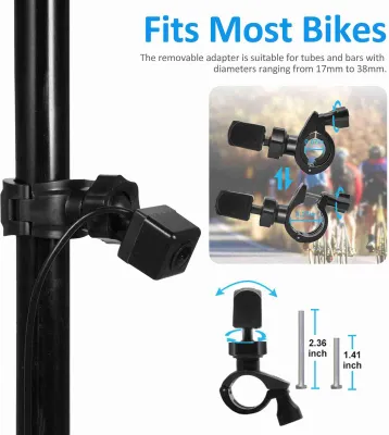 Image de Caméra de recul pour vélo 1080P écran HD 4,3 pouces pour la montagne