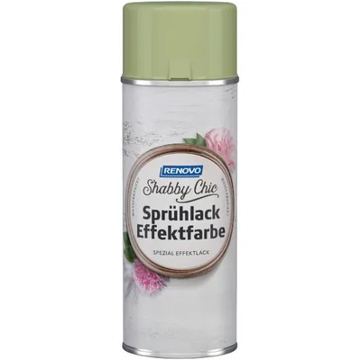 Produktbild von Renovo Sprühlack Effektfarbe Vintage Shabby Chic 0,4L Innen Nostalgic Green