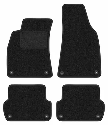 Obrázok produktu pre Velúrové autokoberce pre: Audi A4 B7 2001-2004 (sedan/kombi) – sada 4 ks, antracitové, na mieru – Wielganizator ANTHRA