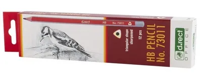 Zdjęcie produktu dla Ołówek HB drewniany trójkątny (12szt) D.RECT