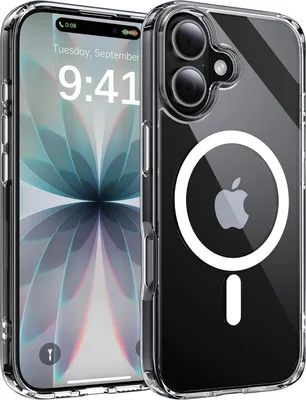 Image de MorFansi pour iPhone 17 Coque avec protection pour appareil photo pour Magsafe (protection militaire TOP & puissance magnétique) Coque extrêmement résistante iPhone Air Case Résistante aux chocs, transparente