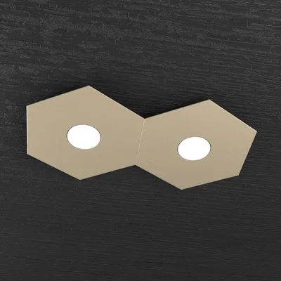 Obrázok produktu pre Moderné stropné svietidlo Hexagon Sand Metal 2 svetlá Led 12X2W