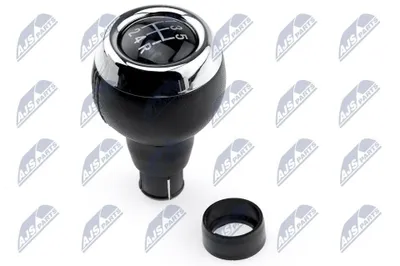 Produktbild von NTY Schaltknauf 5-Gang Schalthebelknauf Schwarz/Silber für MINI Schrägheck (R56) Clubman (R55) Countryman (R60) Roadster (R59)