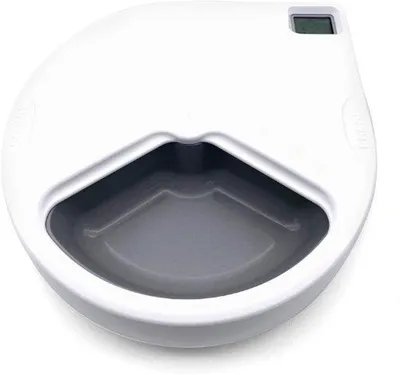Obrázek produktu pro Automatický podavač krmiva pro kočky a malé psy, bílý