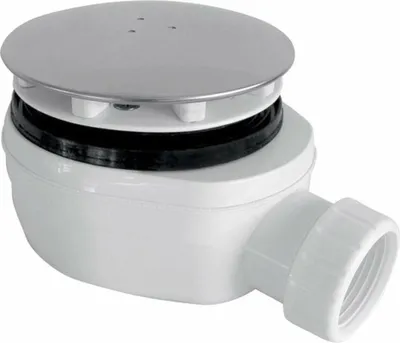 Obrázek produktu pro Sifon 90 mm, INOX, extra nízký, leštěná nerezová ocel