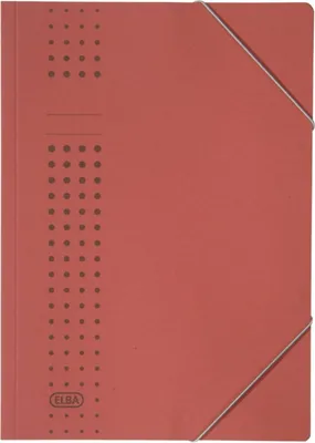 Produktbild von Eckspanner chic A4 Karton (RC) 450 g/qm rot Packung mit 25 Stück