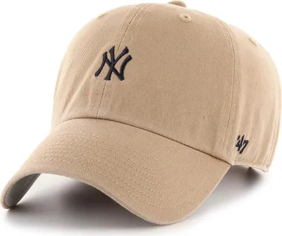 Produktbild von '47 Brand MLB New York Yankees BASE RUNNER 47 Clean Up Cap Khaki/Black