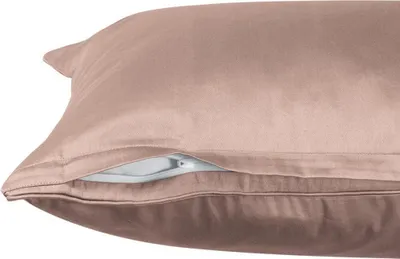 Produktbild von Schöner Wohnen Satin-Kissenbezug einzeln Pure Farbe rose Größe 40x80cm