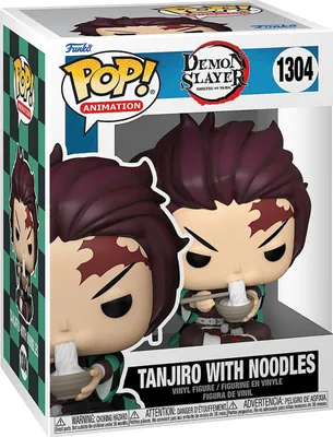 Produktbild von Demon Slayer POP! Animation Vinyl Figur Tanjiro w/Noodles 9 cm