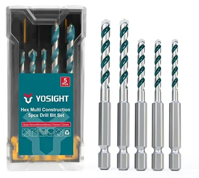 Produktbild von Betonbohrer Set 5-teilig Carbide für Schlagbohrer 5-12 mm Sechskantschaft U-Form