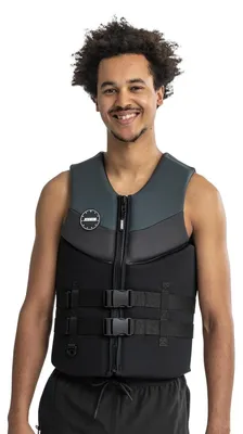 Immagine prodotto di Giubbotto di salvataggio in neoprene Jobe da uomo, grigio grafite, con protezione antiurto per wakeboard - Taglia: 5XL+