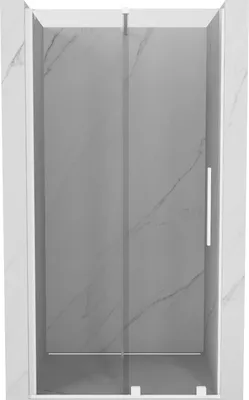 Zdjęcie produktu dla Mexen Velar drzwi prysznicowe rozsuwane 110 cm, transparent, białe - 871-110-000-01-20
