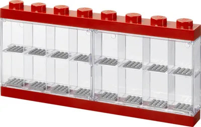 Produktbild von LEGO Minifiguren-Schaukasten DISPLAY CASE 16 rot