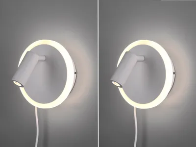 Produktbild von LED Wandleuchte Set Weiß mit Leselampe Schlafzimmerlampen Wandlampen fürs Bett