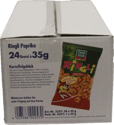 Produktbild von Funny Frisch Ringli Paprika (24x35g Tütchenl)