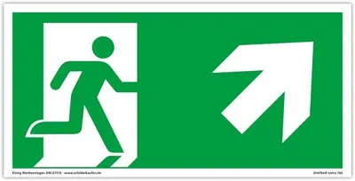 Produktbild von Dreifke® Schild Notausgang extra langnachleuchtend | PVC selbstklebend 297x14...