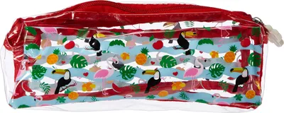 Produktbild von LOTOQUINE 3 in 1 Set, 1 Federmäppchen, 1 Stock und 100 Spielsteine, Rot