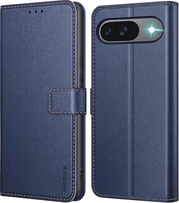 Image de Housse cuir Google Pixel 9 Pro Housse bleue