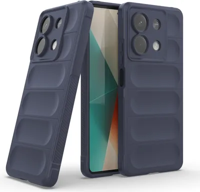 Produktbild von Handy Hülle für Xiaomi Redmi Note 13 5G Grip Case Cover Schutzhülle Softgrip Farbe: Dunkelblau