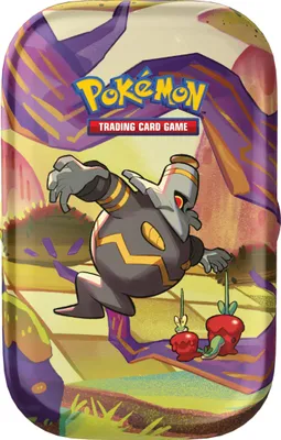 Produktbild von Pokémon Mini-Tin-Box Karmesin & Purpur - Nebel der Sagen - Zwirrfinst (2 Boosterpacks & 1 Stickerbogen)
