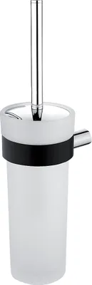 Produktbild von Nimco Nava - Toilettenbürstengarnitur, Wandmontage, schwarz matt / Milchglas NA 28094W