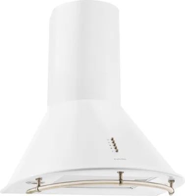 Produktbild von Klarstein Lumio Primo - Retro Dunstabzugshaube , Abzugshaube , Ablufthaube , 60cm Breite , 430m³/h max. Abluftleistung , drei Leistungsstufen , 75cm Reling , Edelstahlgehäuse , weiß