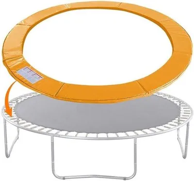 Obrázek produktu pro Ochranná podložka pod trampolínu - Ochrana pro trampolínu o průměru 183 cm, odolná proti UV záření, oranžová barva, nerozbitná, bezpečnostní podložka
