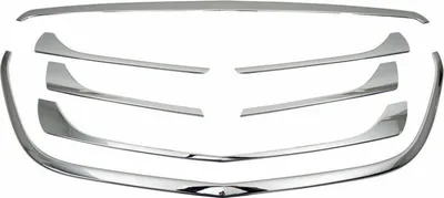 Produktbild von OMAC Kühlergrill-Zierleisten Kühlergrill-Leisten 4733084 Vorne 1180mm 380mm 60mm Edelstahl