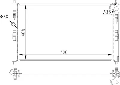 Obrázek produktu pro Chladič, chlazení motoru NRF 59260