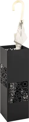 Produktbild von Schirmständer >17513< in schwarz, Metall - 16x48x16cm (BxHxT)