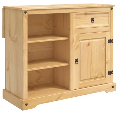 Image de Chariot de cuisine 2 pcs Cire de Miel 112 x 70 x 91,5 cm