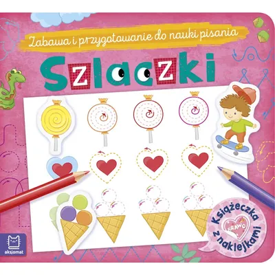 Produktbild von Książeczka z naklejkami Szlaczki / Aksjomat