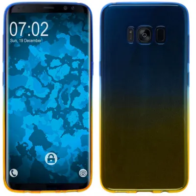 Produktbild von PhoneNatic Case kompatibel mit Samsung Galaxy S8 Plus - Design:02 Silikon Hülle Ombrè + flexible Folie