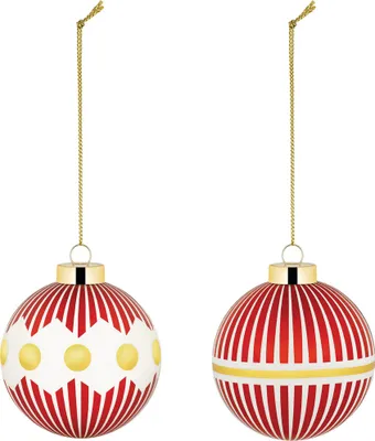 Immagine prodotto di Alessi Delight, 2 Christmas Baubles (Art.-Nr. NZ04SET1, EAN 8003299489251)