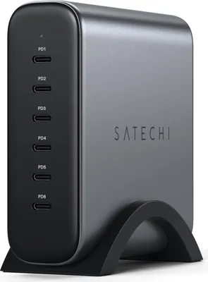 Produktbild von Satechi USB-C 6-port GaN Ladegerät (200W) – 200W Ausgangsleistung – 6x USB-C Ladeanschlüsse – 622g leichtes Gewicht