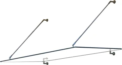 Produktbild von HOME DELUXE - Glasvordach Klarglas - Maße: 150 x 90 cm - Verbundsicherheitsglas (VSG) - Verschiedene Größen - V2A rostfreies Edelstahlzubehör