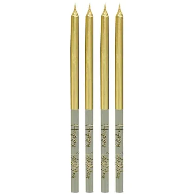 Produktbild von 16 Kerzen - Happy Birthday - Golden Dawn - ca. 12,5 cm