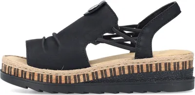 Image de Sandales pour femmes Rieker V7972-00 schwarz 41