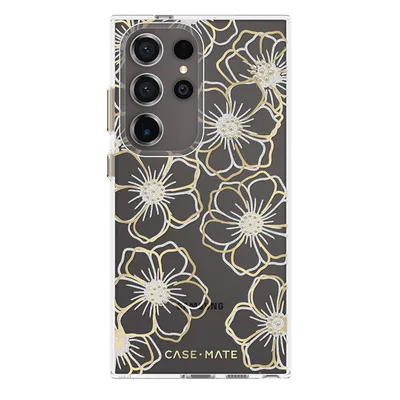 Produktbild von Case-Mate Floral Gems - Fall Samsung Galaxy S24 Ultra (Gold)