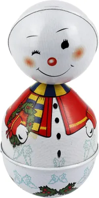 Produktbild von Blechspielzeug Stehaufmännchen Schneemann Figur Wackelfigur