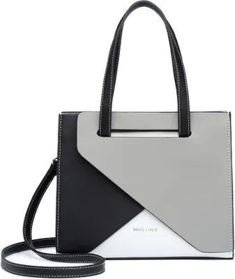 Image de Miss Lulu Femme Sac à anses Cuir synthétique Sac à bandoulière Moyen Bleu