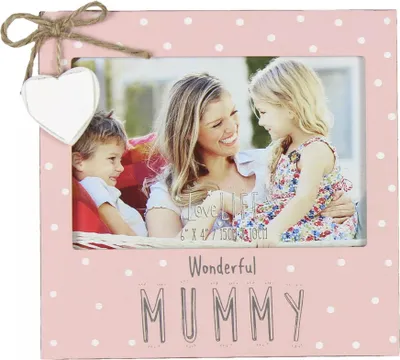 Produktbild von Celebrations - "Love Life Wonderful Mummy" Bilderrahmen WD3442 (Einheitsgröße) (Pink)