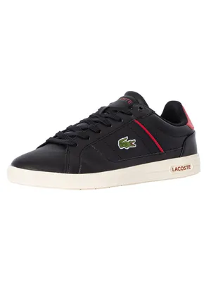 Produktbild von Lacoste Herren Europa Pro 222 1 SMA Lederturnschuhe, Schwarz