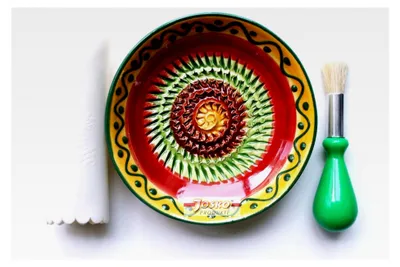 Produktbild von Reibeteller-Set, Keramik, (grün oder gelb), 1 Set