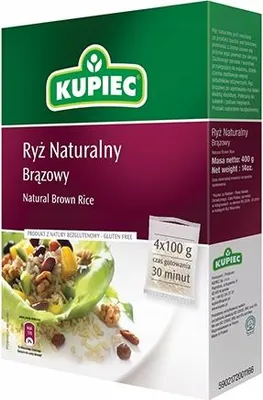 Obrázek produktu pro Ryż brązowy naturalny 4 x 100 g
