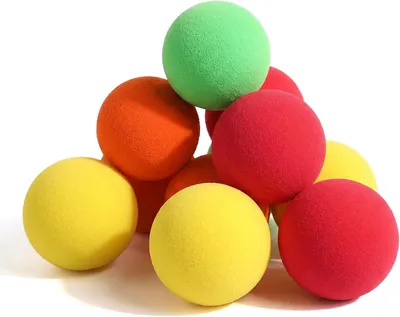 Obrázok produktu pre Penené loptičky 4 cm, sada 12 ks, EVA, 5 farieb, pre deti