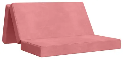 Image de Canapé-lit pliable 160 x 67 x 45 cm Rose